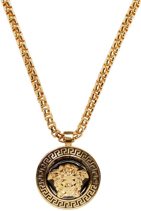 black and gold versace|versace gold necklace.